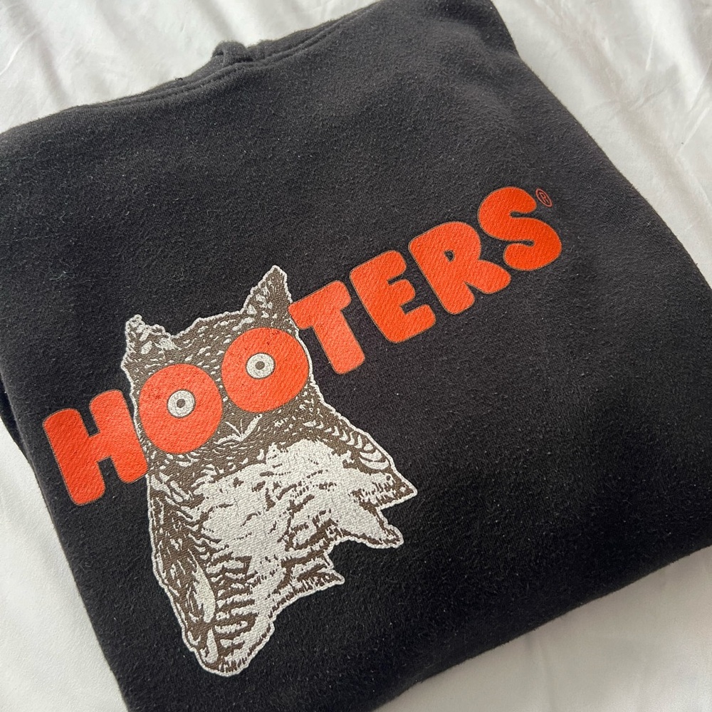 Hooters Black Jacket with Orange Logo